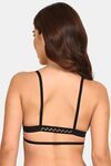 Prettycat Lightly Padded Nonwire Front Open Bra - Black — thumbnail 3