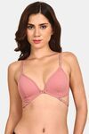 Prettycat Lightly Padded Nonwire Front Open Bra - Pink — thumbnail 1