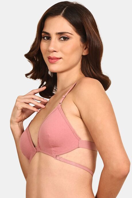 Prettycat Lightly Padded Nonwire Front Open Bra - Pink — image 2