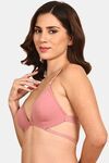 Prettycat Lightly Padded Nonwire Front Open Bra - Pink — thumbnail 2