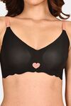 Prettycat Lightly Padded Removable Cup Sports Bra - Black — thumbnail 5