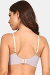 Prettycat Lightly Padded Removable Cup Sports Bra - Grey — thumbnail 3