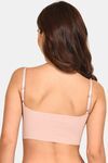 Prettycat Lightly Padded Floral Lace Bralette - Peach — thumbnail 3
