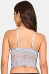 Prettycat Women Lightly Padded Denim Bralette Crop Top - Blue — thumbnail 3