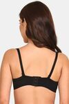 Prettycat Women Lightly Padded Underwire Plunge Bra With Bow - Black — thumbnail 3