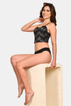 Prettycat Zari Work Crop Top Bralette - Black — thumbnail 4