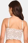 Prettycat Zari Work Crop Top Bralette - White — thumbnail 3