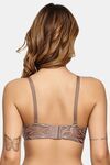 Prettycat Women Pushup Padded T-Shirt Bra With Center Bow - Brown — thumbnail 3