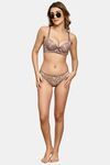 Prettycat Women Pushup Padded T-Shirt Bra With Center Bow - Brown — thumbnail 4