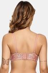 Prettycat Women Pushup Padded T-Shirt Bra With Center Bow - Peach — thumbnail 3