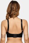 Prettycat Women Lightly Padded T-Shirt Bra With Rhinestone Strap - Black — thumbnail 3
