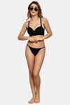 Prettycat Women Lightly Padded T-Shirt Bra With Rhinestone Strap - Black — thumbnail 4