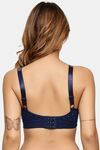 Prettycat Women Lightly Padded T-Shirt Bra With Rhinestone Strap - Blue — thumbnail 3