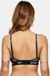 Prettycat Lightly Padded Nonwired Triangle Cup Bralette For Women - Green — thumbnail 3