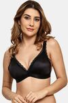 Prettycat Removable Cup Deep V-Neckline Bra For Women - Black — thumbnail 1