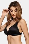 Prettycat Removable Cup Deep V-Neckline Bra For Women - Black — thumbnail 2