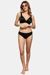 Prettycat Removable Cup Deep V-Neckline Bra For Women - Black — thumbnail 4