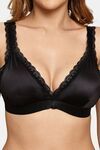Prettycat Removable Cup Deep V-Neckline Bra For Women - Black — thumbnail 5