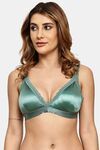 Prettycat Removable Cup Deep V-Neckline Bra For Women - Green — thumbnail 1
