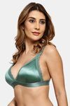 Prettycat Removable Cup Deep V-Neckline Bra For Women - Green — thumbnail 2