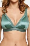 Prettycat Removable Cup Deep V-Neckline Bra For Women - Green — thumbnail 5