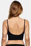 Prettycat Removable Cup Bralette Bra For Women - Black — thumbnail 3