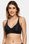 Prettycat Wireless Removable Cup Sports Bra For Women - Black — thumbnail 1