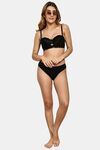Prettycat Pushup Padded Underwire Lace Bra For Women - Black — thumbnail 4