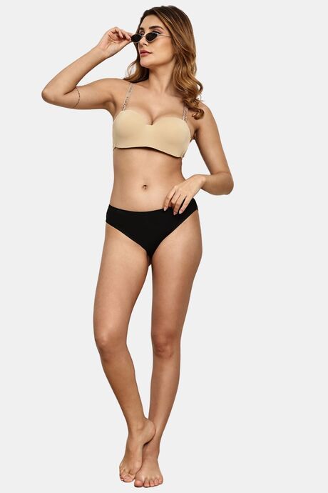 Prettycat Lightly Padded Underwire Multiway Balconette Bra - Beige — image 4