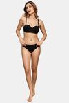 Prettycat Lightly Padded Underwire Multiway Balconette Bra - Black — thumbnail 4