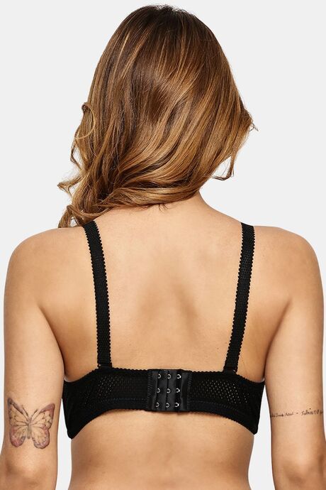 Prettycat Underwire Lace T-Shirt For Women  - Black — image 3
