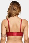 Prettycat Underwire Lace T-Shirt For Women  - Red — thumbnail 3