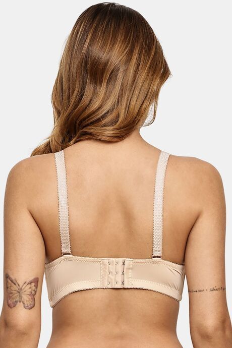 Prettycat Underwire Floral Lace T-Shirt For Women  - Beige — image 3