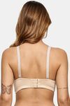 Prettycat Underwire Floral Lace T-Shirt For Women  - Beige — thumbnail 3
