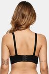Prettycat Underwire Floral Lace T-Shirt For Women  - Black — thumbnail 3