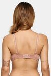 Prettycat Pushup Padded Underwire Lace T-Shirt Bra For Women - Beige — thumbnail 3