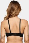 Prettycat Pushup Padded Underwire Lace T-Shirt Bra For Women - Black — thumbnail 3