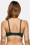 Prettycat Pushup Padded Underwire Lace T-Shirt Bra For Women - Green — thumbnail 3