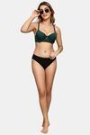 Prettycat Pushup Padded Underwire Lace T-Shirt Bra For Women - Green — thumbnail 4