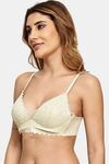 Prettycat Lightly Padded Non-Wired Floral T-Shirt Bra - Green — thumbnail 2