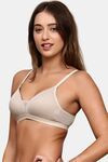 Prettycat Women’S Everyday Comfort Lightly Padded Non-Wired Bra - Beige — thumbnail 2