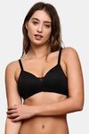Prettycat Women’S Everyday Comfort Lightly Padded Non-Wired Bra - Black — thumbnail 1