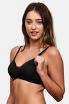 Prettycat Women’S Everyday Comfort Lightly Padded Non-Wired Bra - Black — thumbnail 2