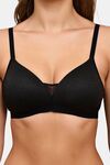 Prettycat Women’S Everyday Comfort Lightly Padded Non-Wired Bra - Black — thumbnail 5