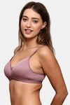 Prettycat Women’S Everyday Comfort Lightly Padded Non-Wired Bra - Pink — thumbnail 2