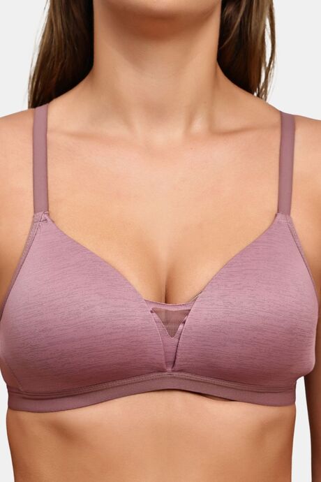 PrettyCat Deep Cut Nonwire Plunge Bra For Women — image 5
