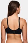 Prettycat Women’S Lace Non-Wired Lightly Padded T-Shirt Bra - Black — thumbnail 3