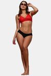 Prettycat Women’S Lace Non-Wired Lightly Padded T-Shirt Bra - Red — thumbnail 4