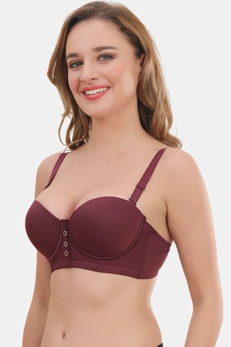 Prettycat Smooth Finish Seamless Strapless T-Shirt Bra - Wine — image 3