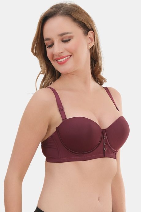 Prettycat Smooth Finish Seamless Strapless T-Shirt Bra - Wine — image 4